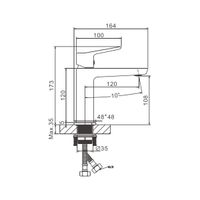 Товар: Смеситель для раковины BELZ B10715-3, оружейная сталь - фото 1 Смеситель для раковины BELZ B10715-3, оружейная сталь — фото 1, Смесители для раковины