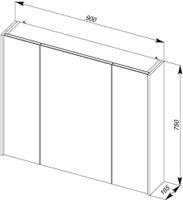 Товар: Зеркальный шкаф Aquanet Латина 90 белый 00179605 - фото 7 Зеркальный шкаф Aquanet Латина 90 белый 00179605 — фото 7, Зеркальные шкафы в ванную