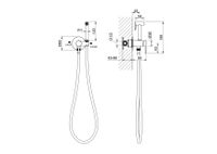 Товар: AQ1021BG ЕВРОПА комплект для гигиенического душа встроенный (смеситель + гигиеническая лейка + шланг), шлиф. золото - фото 2 AQ1021BG ЕВРОПА комплект для гигиенического душа встроенный (смеситель + гигиеническая лейка + шланг), шлиф. золото — фото 2, Гигиенические души