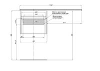 Тумба под раковину Aquanet Токио 48 белый (подвесная, 1 ящик) 00236915 — фото 9, Тумбы под раковину