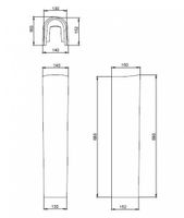 Пьедестал "Визит", "Прайм" белый SANTERI 136053S0000B0 — фото 5, Комплектующие