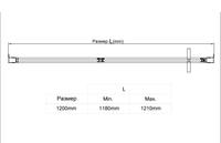 Душевая дверь Slim 8mm , вороненая сталь, стекло прозрачное арт-VDP-4SL120CLGM — фото 5, Распашные душевые двери