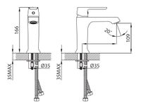 CREAVIT Cмеситель для раковины STILO арт-SL1500 — фото 2, Смесители для раковины
