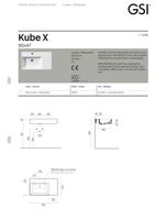 раковина подвесная/накладная KUBE X 80x47 топ справа белый арт-9456111 — фото 6, Раковины подвесные