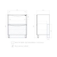 Товар: Тумба под раковину VIGO Glem 70 напольная белый (323) - фото 8 Тумба под раковину VIGO Glem 70 напольная белый (323) — фото 8, Тумбы под раковину