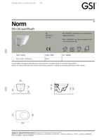 унитаз подвесной NORM безободковый с водоворотной системой смыва с водоворотной системой смыва Swirlflush фаянсовый белый арт-861511 — фото 8, Подвесные унитазы