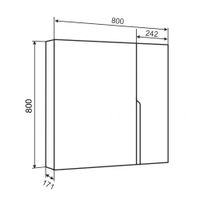 Товар: Зеркальный шкаф PALERMO 80 / AQUA DE MARCO 1080CPAL - фото 9 Зеркальный шкаф PALERMO 80 / AQUA DE MARCO 1080CPAL — фото 9, Зеркальные шкафы в ванную