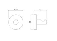 Товар: AQ4201BG ОБЕРОН крючок, шлиф. золото - фото 6 AQ4201BG ОБЕРОН крючок, шлиф. золото — фото 6, Крючки для полотенец