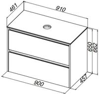 Тумба под раковину Allen Brau Activity 90 1.34013.PGM платина матовый/олива браш — фото 4, Тумбы под раковину