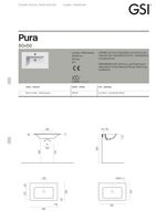 раковина подвесная/встраиваемая PURA 80x50 белый арт-8843111 — фото 4, Раковины подвесные
