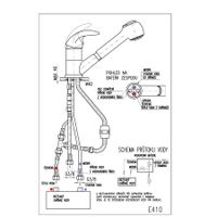 Товар: смеситель на раковину для бойлеров с низким давлением с вытяжной лейкой арт-E410.5 - фото 2 смеситель на раковину для бойлеров с низким давлением с вытяжной лейкой арт-E410.5 — фото 2, Смесители для раковины