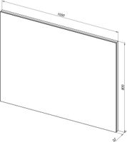 Зеркало Aquanet Гласс 100 белый LED арт-00274134 — фото 6, Зеркала в ванную комнату