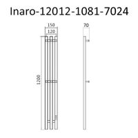 Товар: Полотенцесушитель электрический INARO ПРОФИЛЬНЫЙ 1200х120, скр.монтаж, СНШ, графитовый серый, (Ferrum, 6 крючков), Маргроид арт-Inaro-12012-1081-7024 - фото 2 Полотенцесушитель электрический INARO ПРОФИЛЬНЫЙ 1200х120, скр.монтаж, СНШ, графитовый серый, (Ferrum, 6 крючков), Маргроид арт-Inaro-12012-1081-7024 — фото 2, Электрические полотенцесушители