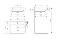 Раковина SANTEK Адриана 55 мебельная белый (WH501620) — фото 8, Раковины подвесные