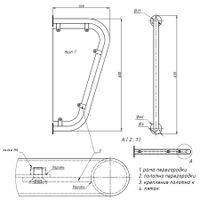 Товар: Перегородка межписсуарная тип 1- В арт-ПМтип1_В - фото 2 Перегородка межписсуарная тип 1- В арт-ПМтип1_В — фото 2, Аксессуары и оборудование для общественных мест