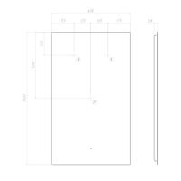 Зеркало с подсветкой VIGO Quadro Comfort 600 144 — фото 8, Зеркала в ванную комнату