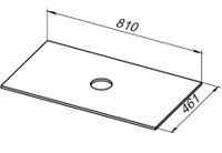 Столешница под раковину Allen Brau Reality 80 1.32023.GR-S Графит структ — фото 8, Столешницы под раковину