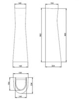 Пьедестал "Соната" 1 сорт, голубой SANTERI 136012S0600B0 — фото 2, Комплектующие