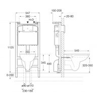 DEBBA ROUND Комплект 3 в 1 (инсталляции+подв. унитаз Rimless+сиденье SUPRALIT). ROCA арт-7893104980 — фото 2, Комплекты унитаз + инсталляция