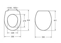 MATEO Сиденье и крышка для унитаза, метал. петли, дюропласт., с механизмом Soft-Closing. ROCA арт-ZRU9302822 — фото 8, Сиденья для унитаза