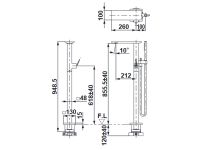 Основание для отдельностоящего смесителя арт-TBN01105R — фото 2, Комплектующие для туалета