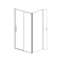 Душевой уголок Soft , 1400*800, вороненая сталь, стекло прозрачное арт-VSR-3SO8014CLGM — фото 3, Прямоугольные душевые уголки