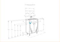 Тумба МИНИМА Н 65, белая (под раковину СТЕЛЛА 65) 1A104201MN010 — фото 6, Тумбы под раковину