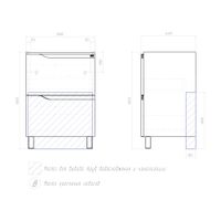 Тумба под раковину VIGO Neo 60 напольная белый арт-327 — фото 6, Тумбы под раковину