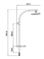 CREAVIT Душевой гарнитур (черный) арт-SH772 — фото 2, Душевые гарнитуры на штанге