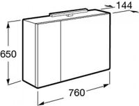 ETNA Зеркальный шкаф 80, белый глянец, ROCA арт-7857304806 — фото 4, Зеркальные шкафы в ванную
