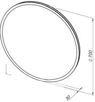 Зеркало Aquanet Optima 70 с LED подсветкой 00304175 — фото 9, Зеркала в ванную комнату