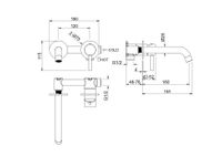 Товар: AQ1313BG ЕВРОПА смеситель для раковины настенный 2 отв. (внешняя и скрытая часть), шлиф. золото - фото 11 AQ1313BG ЕВРОПА смеситель для раковины настенный 2 отв. (внешняя и скрытая часть), шлиф. золото — фото 11, Смесители для раковины