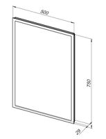 Зеркало Aquanet Оптима 50 с LED подсветкой арт-00288962 — фото 5, Зеркала в ванную комнату