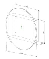 Товар: Зеркальный шкаф Aquanet Оптима 80 белый, с LED подсветкой 00344784 - фото 8 Зеркальный шкаф Aquanet Оптима 80 белый, с LED подсветкой 00344784 — фото 8, Зеркальные шкафы в ванную