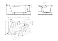 ШРИ-ЛАНКА Ванна акриловая 150х100 см., левая, без монтажного комплекта, САНТЕК 1WH302394 — фото 12, Акриловые ванны