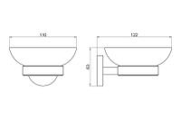 БЕТТА мыльница, оружейная сталь арт-AQ4603BGM — фото 6, Мыльницы