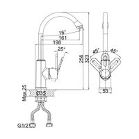 Товар: Смеситель для кухни D&K Rhein , хром арт-DA1352401 - фото 2 Смеситель для кухни D&K Rhein , хром арт-DA1352401 — фото 2, Смесители для кухни