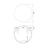 Зеркало с подсветкой, 100 см, Bild, IDDIS, арт-BIL1000i98 — фото 3, Зеркала в ванную комнату