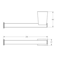 Держатель для туалетной бумаги BELZ , черный арт-B91403-2 — фото 2, Держатели туалетной бумаги