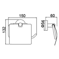 Бумагодержатель Timo Saona золото матовое арт-13042/17 — фото 2, Держатели туалетной бумаги