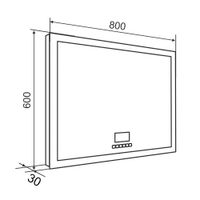 Товар: Зеркало с LED-подсветкой ELTON (80*60) /AQUA DE MARCO Elt80/60 - фото 11 Зеркало с LED-подсветкой ELTON (80*60) /AQUA DE MARCO Elt80/60 — фото 11, Зеркала в ванную комнату