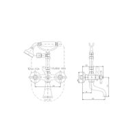 Товар: Смеситель Morava retro для ванной с душевым комплектом, MK160.5/2 - фото 2 Смеситель Morava retro для ванной с душевым комплектом, MK160.5/2 — фото 2, Смеситель для ванны