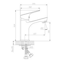 Товар: RS29 Смеситель для раковины, монолит.излив 132мм, р/ОД, хром, ROS, RS29-13 - фото 2 RS29 Смеситель для раковины, монолит.излив 132мм, р/ОД, хром, ROS, RS29-13 — фото 2, Смесители для раковины