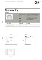 Товар: раковина подвесная COMMUNITY 70x55 белый арт-7633111 - фото 4 раковина подвесная COMMUNITY 70x55 белый арт-7633111 — фото 4, Раковины подвесные