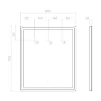 Товар: Зеркало с подсветкой VIGO Geometry Classic 600 072 - фото 8 Зеркало с подсветкой VIGO Geometry Classic 600 072 — фото 8, Зеркала в ванную комнату