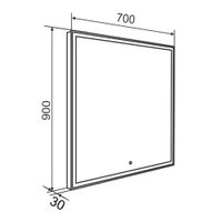 Товар: Зеркало с LED-подсветкой CARRERA (70*90) /AQUA DE MARCO Car70/90 - фото 11 Зеркало с LED-подсветкой CARRERA (70*90) /AQUA DE MARCO Car70/90 — фото 11, Зеркала в ванную комнату