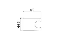 Товар: AQ2404BGM держатель ручного душа, оружейная сталь - фото 3 AQ2404BGM держатель ручного душа, оружейная сталь — фото 3, Держатели для душа