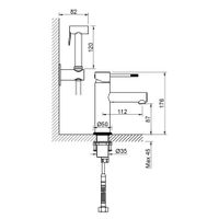 Смеситель для раковины с гигиеническим душем Timo Saona 2360/00G хром — фото 4, Смесители для раковины