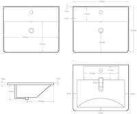 Раковина Aquanet Ирис 60 белая арт-00301803 — фото 12, Раковины встраиваемые сверху