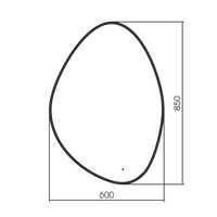 600x850 Зеркало с подсветкой, универсальный монтаж арт-AQM9110B — фото 5, Зеркала в ванную комнату